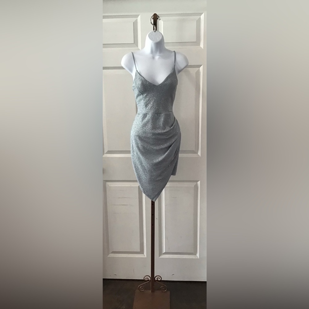 Windsor Metallic Asymmetrical Dress